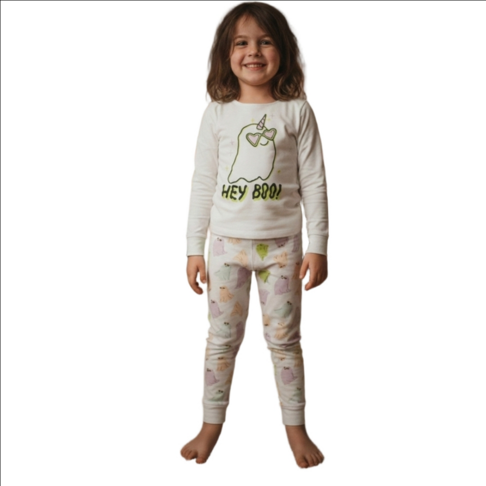 ​🌞BOGO🌞 Old Navy Kids Size M 8 Glow In The Dark Ghost Unicorn Pajama Set